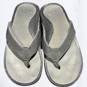 ABEO Zuma Post Flip Flop Sandals Black Size 12